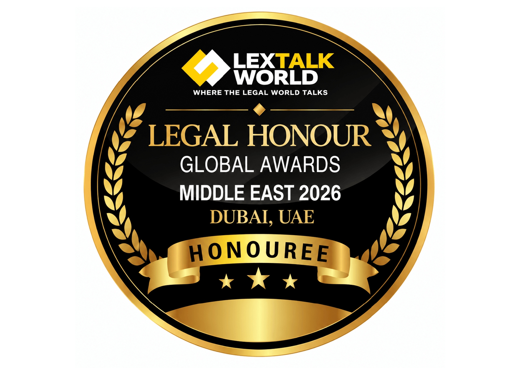 LexTalk World Legal Honour Global Awards Middle East 2026 Honouree